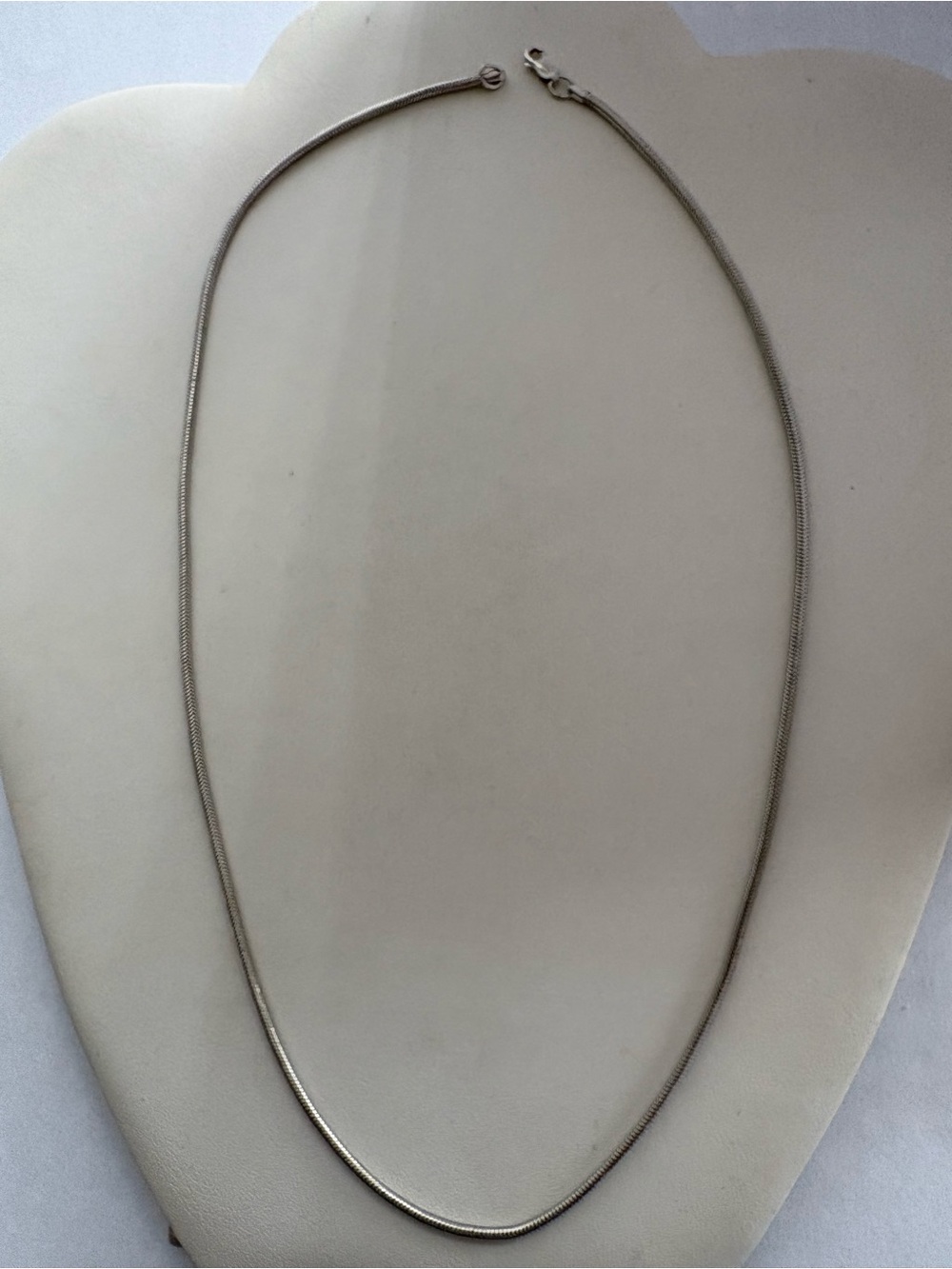 Sterling Silver snake chain necklace 18”